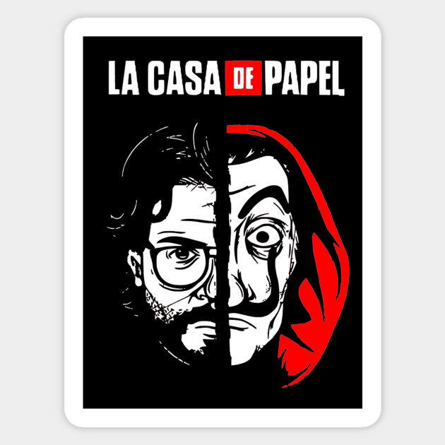 La Casa de Papel Money Heist Sticker by OtakuPapercraft